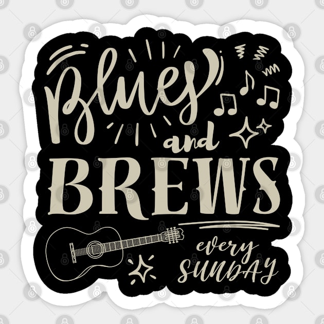 Blues And Brews Sticker by Timeless Chaos